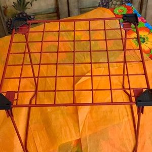 Two stackable Shelfs red